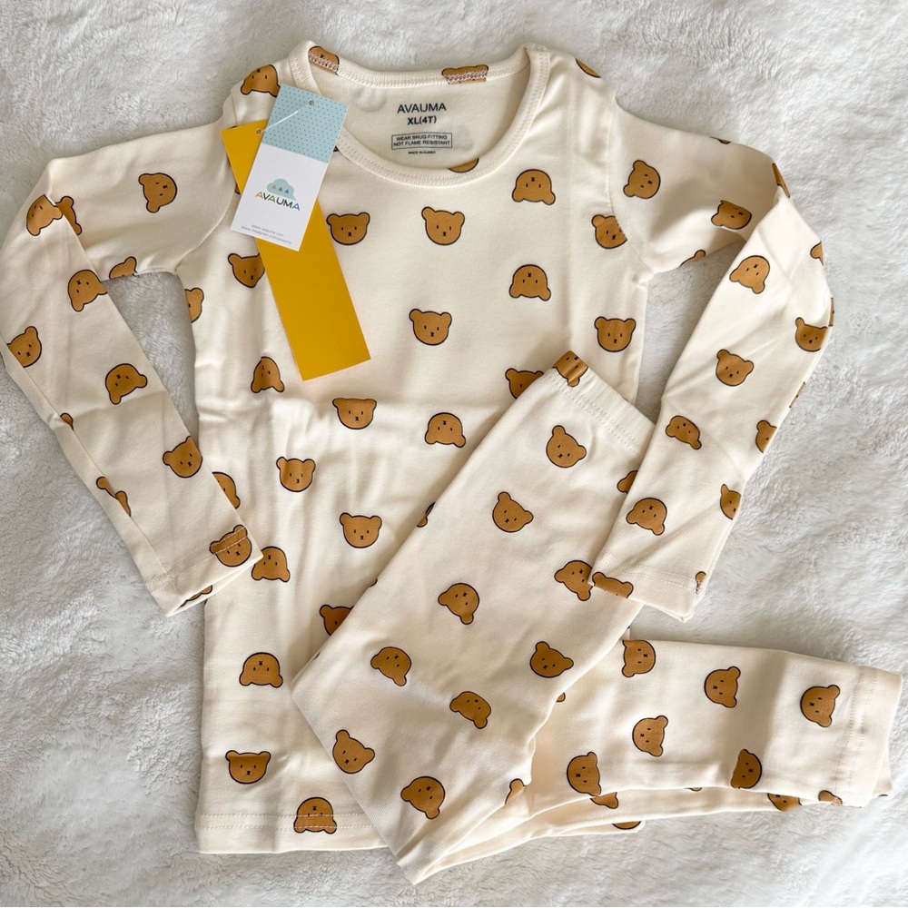 Bear Print Pajama Set, NWT, Size 4T